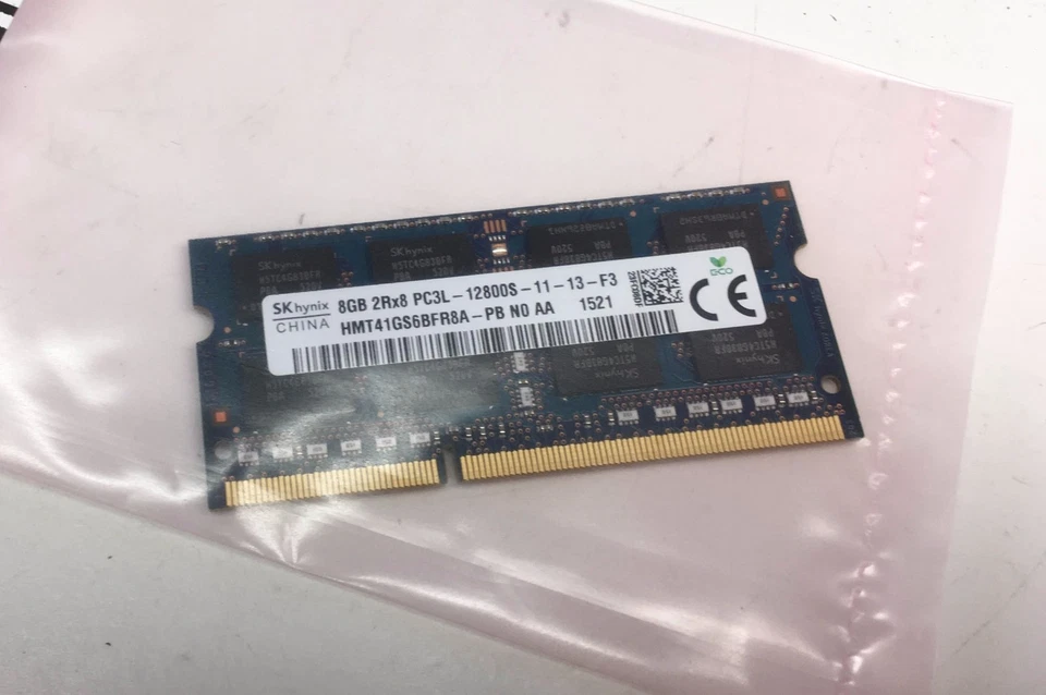 SK HYNIX 8Gb 2Rx8 DDR3 PC3L-12800S LAPTOP SO-DIMM RAM MEMORY HMT41GS6BFR8A-PB - Image 1 of 1