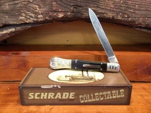 SCHRADE Classic Stewart A Taylor SDIRK2BH DIRK BUFFALO HORN Lockback Knife - Picture 1 of 6