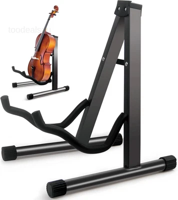 GeeWin Cello Stand,A-Frame Folding Violin Support Stand,Cello Holder Black  - Image 1 of 4