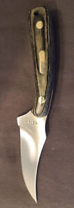 Schrade Old Timer Sharpfinger Fixed Blade "1143414_Gray Wood" Handle
