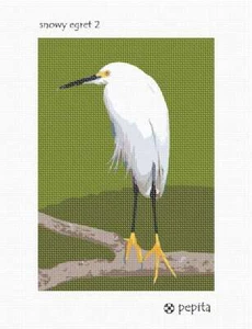 Kit de 2 puntas de aguja o lona Snowy Egret - Imagen 1 de 2