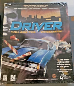 Driver: You Are the Wheelman PC CD-ROM Windows Rare Big Box 1999 New Sealed - Picture 1 of 6