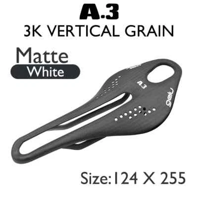 Cojín de asiento delantero ultraligero de fibra de carbono para bicicleta de montaña A3+ brillo mate Foto 1 de 4