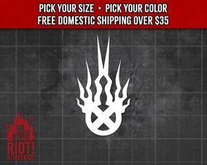 Static X Decal for Car Band Logo Sticker for Laptop Heavy Metal Nu-Metal - Picture 1 of 6