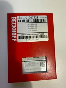 Beckhoff EL6070-0033 with TC1200-0160, TF2000-0160, TF6100-0160,TF6310-0160, NEW - Picture 1 of 1