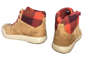 Keen woman's Elena Mid Top felt collar lace up boots. Brand new. 1022033 - Picture 1 of 6