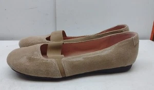 Taryn Rose Bary flacher Damen-Ballerinas Peanut-Wildlederimitat Freizeitschuh 9,5 M - Bild 1 von 6