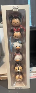 Disney Tsum Tsum Christmas Ornament set of 6 Nib - Picture 1 of 8