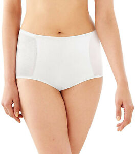 Bali womens One Smooth With Lace briefs underwear White Size 9 US