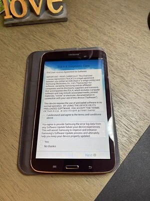 Samsung Galaxy Tab 3 SM-T310 16GB, Wi-Fi, 8in - Gold Brown - Image 1 of 3