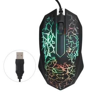 Optical Mouse Wired Professional Gaming For Lol Colorful Backlight Computer MPF - Picture 1 of 19