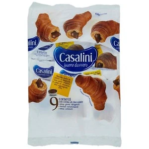 Merendine Casalini Cornets Chocolate Classics 9 Pz 450 Gr Brioche Cocoa - Picture 1 of 1