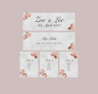 Wedding Table Plan Cards Seating Planner Vintage Style Pink
