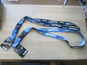2 SAN DIEGO CHARGERS NFL LANYARDS ID HOLDER NEW LICENSED AUTHENTIC FREE SHIPPING