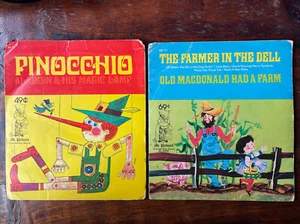 Mr. Pickwick Pinocchio, Aladdin, Farmer in the Dell, Old MacDonald EP 45 Records - Imagen 1 de 4