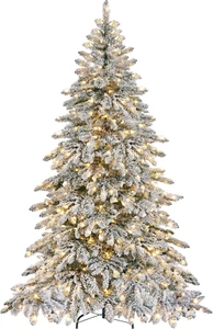 6Ft Pre-Lit Artificial Christmas Tree with 400 Warm White LED Lights & 940 PVC T - Picture 1 of 11
