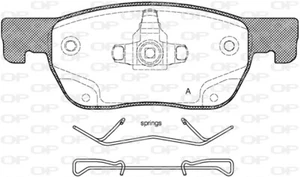 KIT PASTIGLIE FRENO FRENO A DISCO OPEN PARTS PER OPEL ASTRA K VAUXHALL ASTRA MK - Imagen 1 de 1