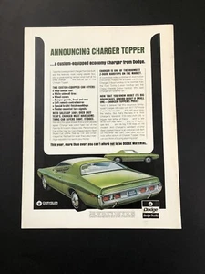 1973 DODGE CHARGER ORIGINAL VINTAGE PRINT AD ADVERTISEMENT PRINTED - Picture 1 of 1