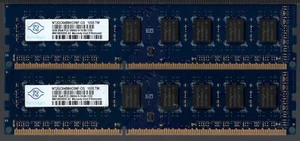 Nanya 4GB (2x2GB) 2Rx8 DDR3 1333MHz PC3-10600 CL9 DIMM Desktop RAM MEMORY USED - Picture 1 of 2