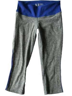 NEW BALANCE Womens size S Yoga Workout Capri Pants Gray/Blue - Изображение 1 из 4