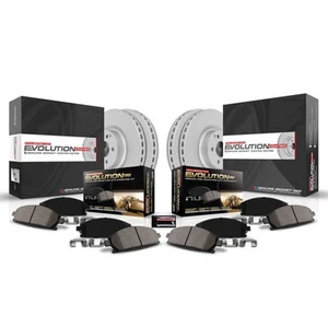 Power Stop Brake Kit For Honda Element 2003-2011 Front & Rear | Geomet Coated - Picture 1 of 9