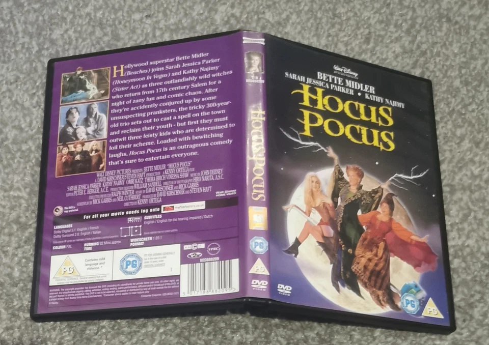 Hocus Pocus DVD Family Comedy Film (2001) Bette Midler, Ortega (DIR) - Image 1 of 1