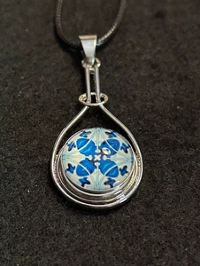 Portugal Fliesen Designs * EIN 18mm Druckknopf * Portugiesischer Anhänger - Bild 1 von 5