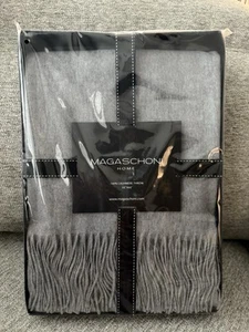 Magaschoni Coperta da Getto in Flanella 100% Cashmere Erica (Grigio) - Foto 1 di 4
