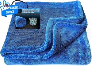 Premium Microfibre Car Drying Towel Ultra Soft Super Absorbent XXL 1200GSM 90x60 - Picture 1 of 8