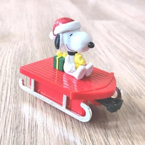 Peanuts Snoopy On A Sled Car Figure Replacement For Snoopy's Christmas Express - Picture 1 of 12