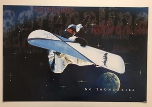 PÓSTER 1999 SNOWBOARD, SIN LÍMITES, RARO AUTÉNTICO - Imagen 1 de 11