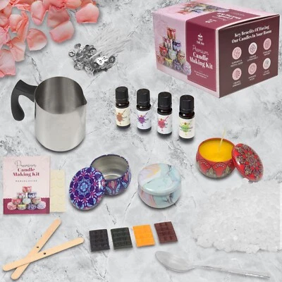 【🎁 Premium Candle Making Kit】Candle Dyes,Fragrance Oil,Candle Tins &  Gift Set - Image 1 of 4