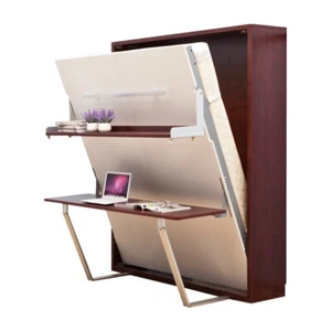 Schreibtisch Regal Bett 2in1 Funktions Schrankbett Möbel Tisch Wandbett Betten - Bild 1 von 2