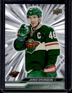 Jared Spurgeon 2023-24 Upper Deck Outburst Silver Parallel Card #91 Wild Series1