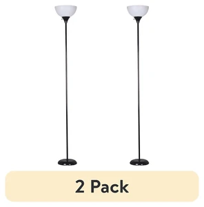 (2 pack) Mainstays 71" Black Floor Lamp, Modern Design - Picture 1 of 6