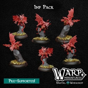 Imps(x6) - Familiars - Demons/Dungeons and Dragons/Wargaming/RPG/Warp Miniatures - Picture 1 of 1