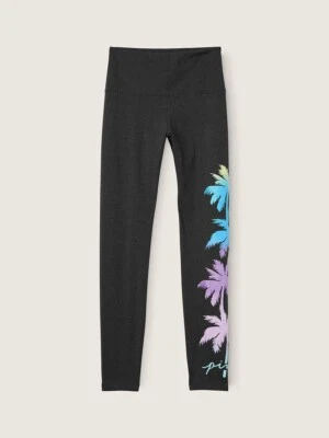 Victoria's Secret розовый высокая талия хлопок леггинсы пальма дерево - XXL новый с Ярлыками! - Изображение 1 из 4