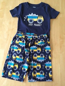 NWT Gymboree Boys Gymmies Dump Truck Shortie Pajamas 12-18M, 18-24M, 6 - Picture 1 of 1