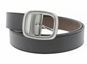 Robert Graham Bonker Faux Leather Reversible Casual Belt Size 32 Black/Brown - Picture 1 of 3