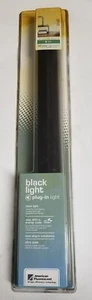 AMERICAN FLOURESCENT VINTAGE 22" PLUG IN🏴BLACK LIGHT LAMP FIXTURE WITH BULB - Picture 1 of 6