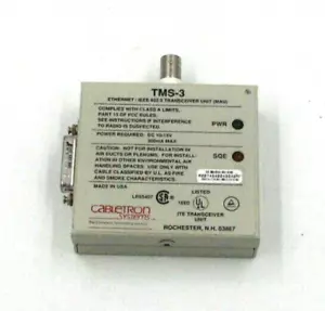 Cabletron Ricetrasmettitore TMS-3 Unità Ethernet/IEEE 802.3 (MAU) - Foto 1 di 2