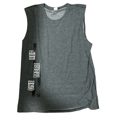 Strong   Men's Mesh Basketball Sleeveless Tee Shirt Tank Top Color Gray Size XL. - Image 1 of 2