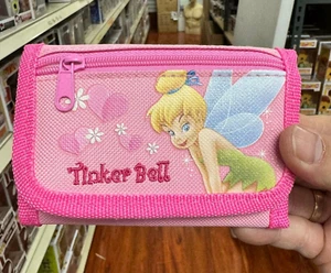 DISNEY TINKER BELL FAIRY Authentic Licensed Children Trifold Wallet - LIGHT PINK - Picture 1 of 1