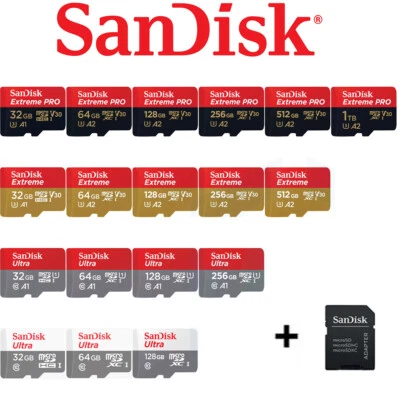 Sandisk Ultra Extreme Pro SD Speicherkarte Card 64GB 128GB 256GB 512GB 1TB 2TB