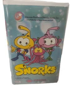 SNORKS. VHS Video Tape in Clamshell case. 1984. 8 TV Show Episodes, RARE - Picture 1 of 15