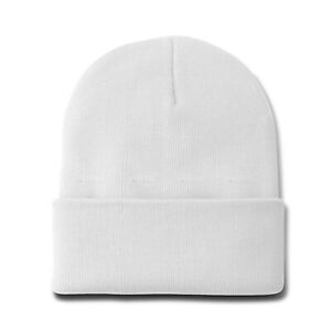 Beanie Hat Cap Plain Knit Ski Skull Cuff Winter Warm Slouchy Men Women CF Unisex
