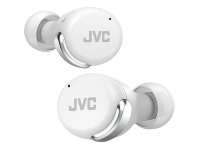 JVC True Wireless Earbuds ANC Bluetooth 5.2 Low Latency 21H Battery White - Image 1 of 4
