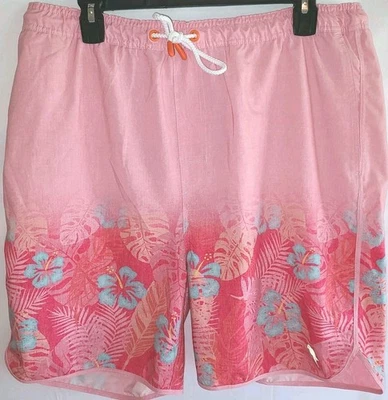 Margaritaville Island Reserve Mens Large Stretch Tie Waist Board Shorts Tropical - Image 1 of 4