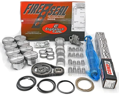 CHEVY SBC 350 5.7 HP ENGINE REBUILD KIT W/ COMP CAM 12-600-4 227/241 THUMPR CAM - Image 1 of 4