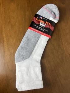 Loose Fit Stays Up XL Quarter Sock White USA Made 1 Pair - Picture 1 of 4